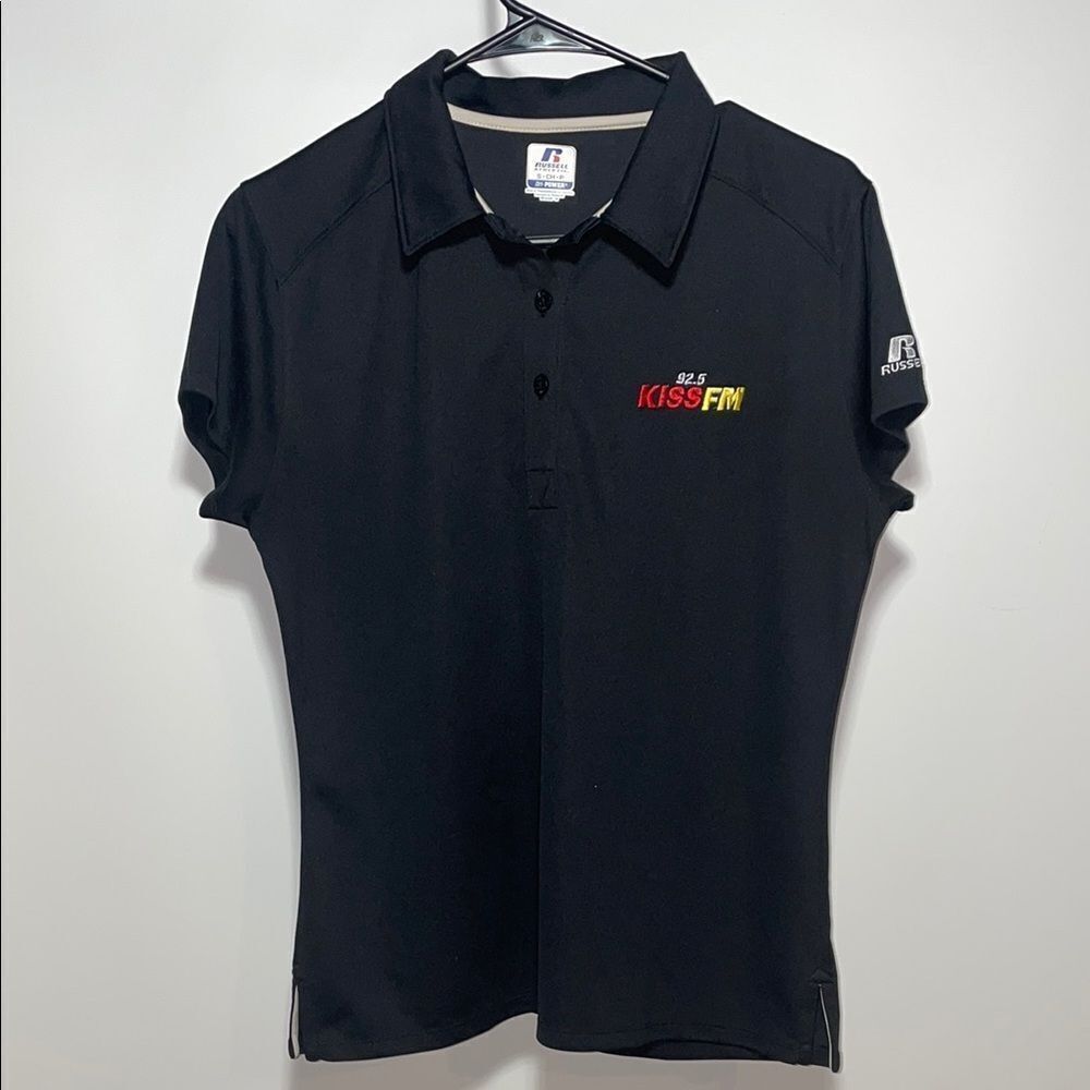 Black Polo Shirt with Logo